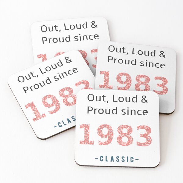 Item preview, Out loud and proud since 1983 designed and sold by RiotGrrlGoods.