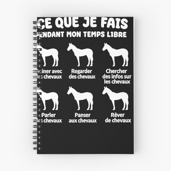 Item preview, Ce Que Je Fais Pendant Mon Temps Libre Chevaux designed and sold by justinhmorton.