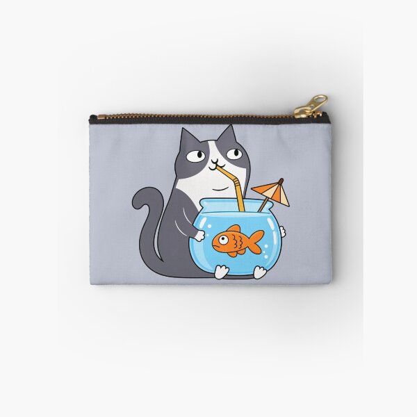 Item preview, Funny Cat Drinking Goldfish Bowl designed and sold by wingoo22.