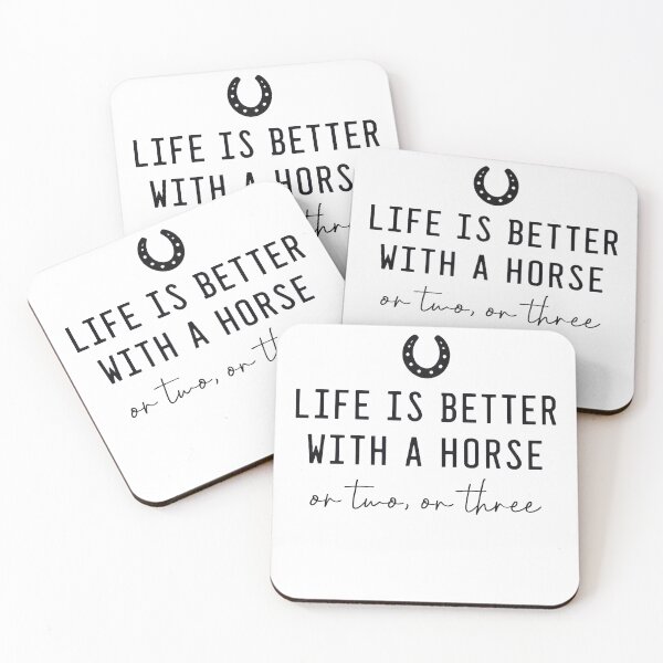 Item preview, Life Is Better With A Horse Funny Equestrian Quote designed and sold by justinhmorton.