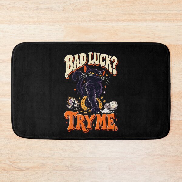 Item preview, Bad Luck Try Me - Funny Black Cat Halloween designed and sold by MOTIFOLK.
