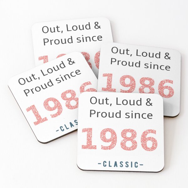 Item preview, Out loud and proud since 1986 designed and sold by RiotGrrlGoods.