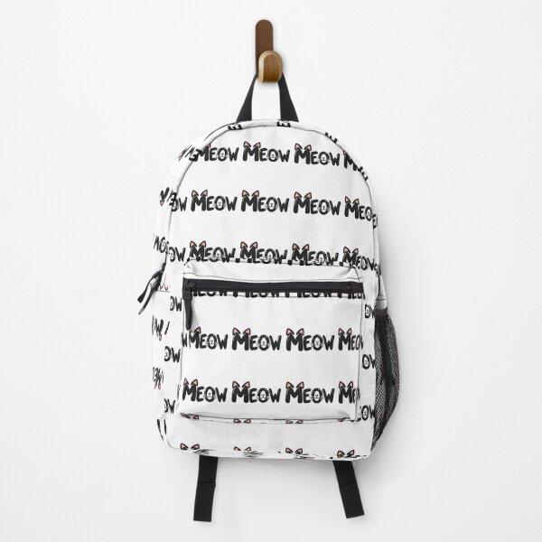 Item preview, Cute Black Cat Meow Whiskers Text    designed and sold by Owcomm.