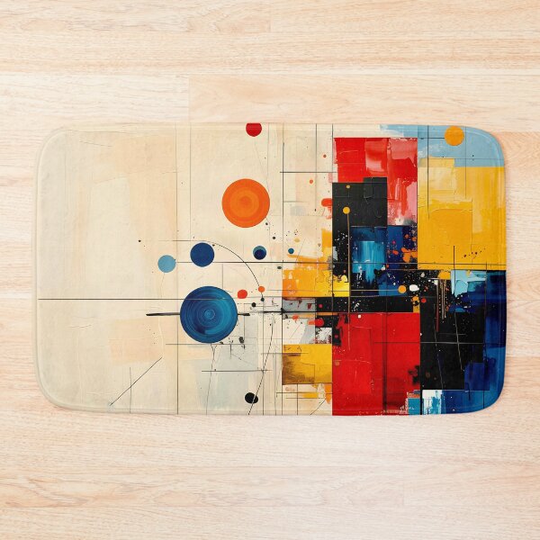 Item preview, Architectural Mid Century Geometric Abstract designed and sold by Vicky Brago-Mitchell®.