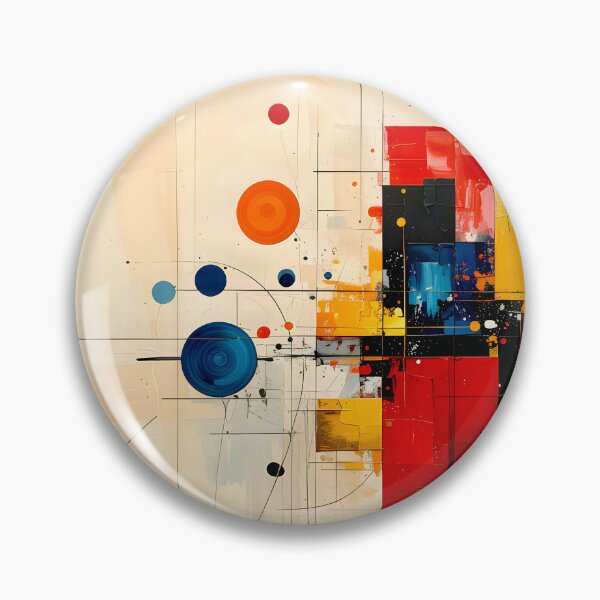 Item preview, Architectural Mid Century Geometric Abstract designed and sold by Vicky Brago-Mitchell®.
