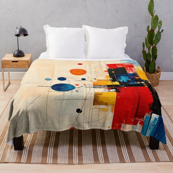 Item preview, Architectural Mid Century Geometric Abstract designed and sold by Vicky Brago-Mitchell®.