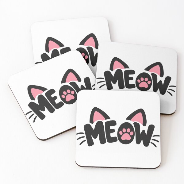 Item preview, Cute Black Cat Ears Meow Paw Print    designed and sold by Owcomm.