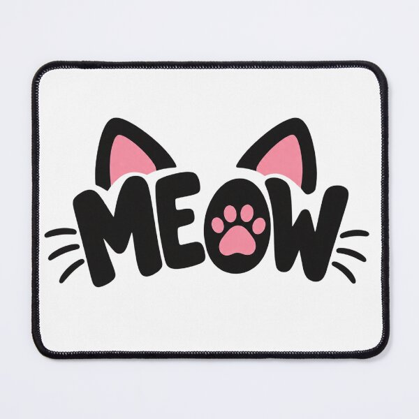 Item preview, Cute Black Cat Ears Meow Paw Print designed and sold by Owcomm.
