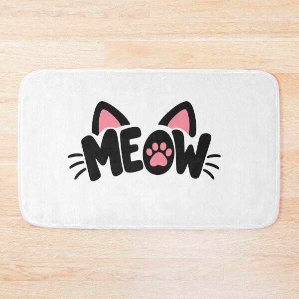 Item preview, Cute Black Cat Ears Meow Paw Print    designed and sold by Owcomm.