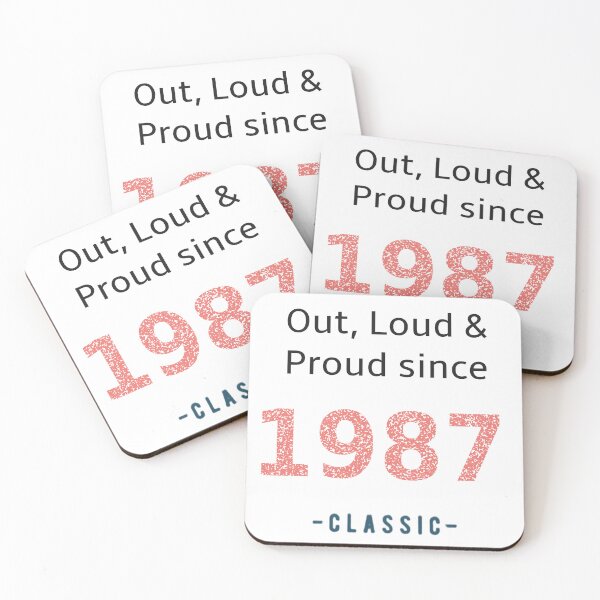 Item preview, Out loud and proud since 1987 designed and sold by RiotGrrlGoods.