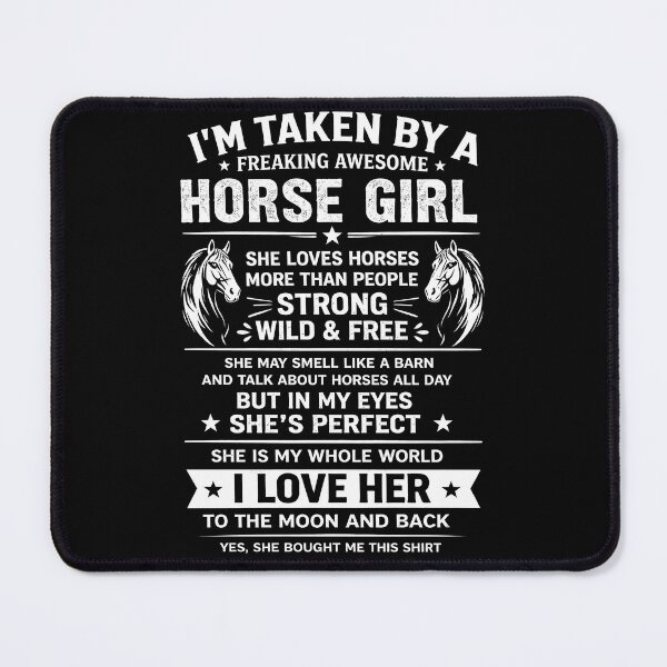 Item preview, Taken By A Freaking Awesome Horse Girl Funny Quote designed and sold by justinhmorton.
