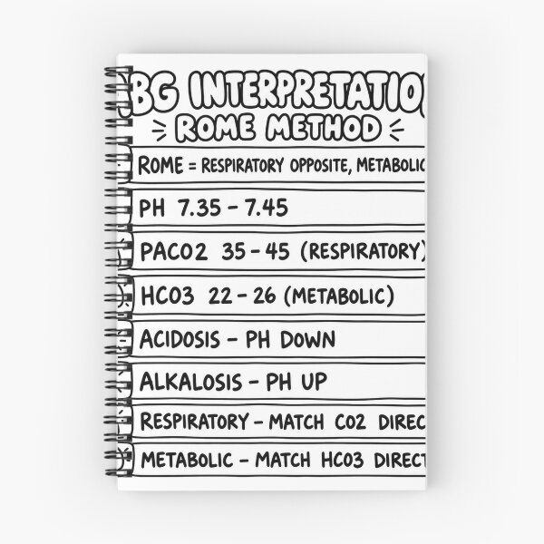 Item preview, Abg Interpretation Drawn Study Aid Nursing Student Sticker designed and sold by isokinetic.