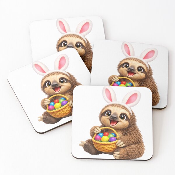 Item preview, Three-Toed Sloth Easter Eggs designed and sold by Sillytoe.