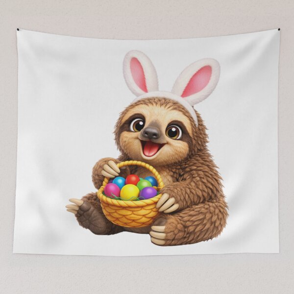Item preview, Three-Toed Sloth Easter Eggs designed and sold by Sillytoe.