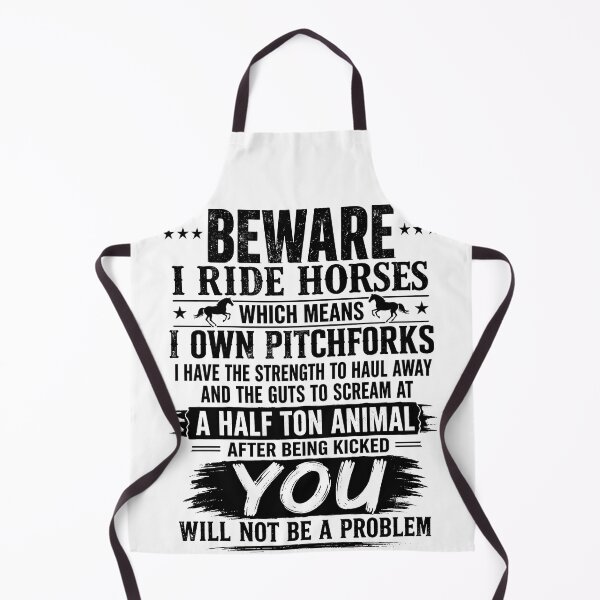 Item preview, Beware I Ride Horses Funny Equestrian Humor designed and sold by justinhmorton.