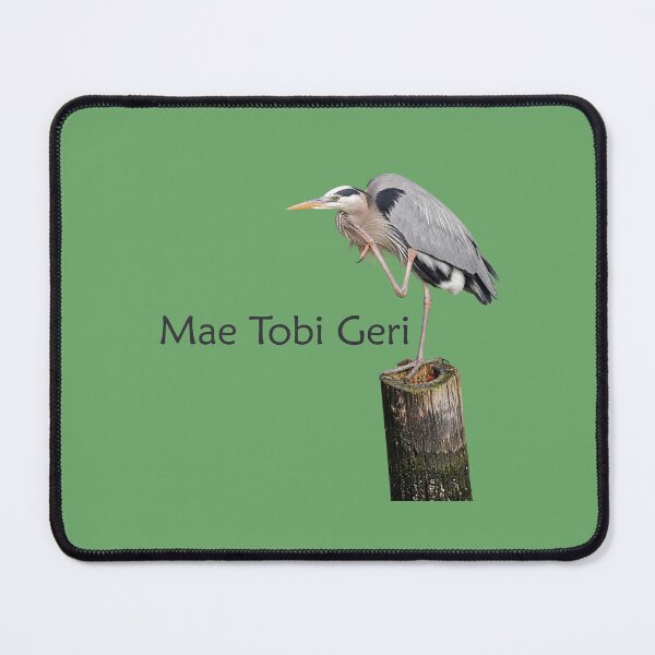 Item preview, Mae Tobi Geri Blue Heron Performing the Crane Green 6da76a designed and sold by Art in My Loft.