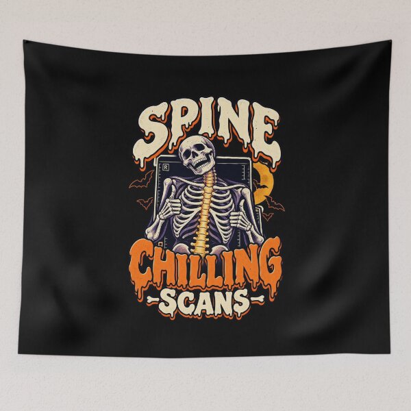 Item preview, Spine Chilling Scans - Funny Radiology Halloween designed and sold by MOTIFOLK.