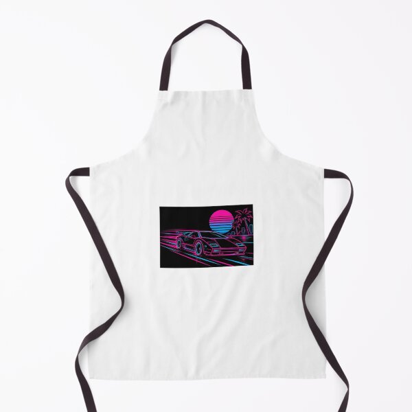Item preview, 80s Synthwave Sports Supercar Vector - Retro Outrun Aesthetic designed and sold by KvbusJR.