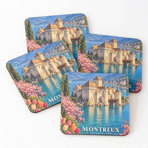 Item preview, Montreux Switzerland Spring Vintage Poster designed and sold by Eclipse 3699.