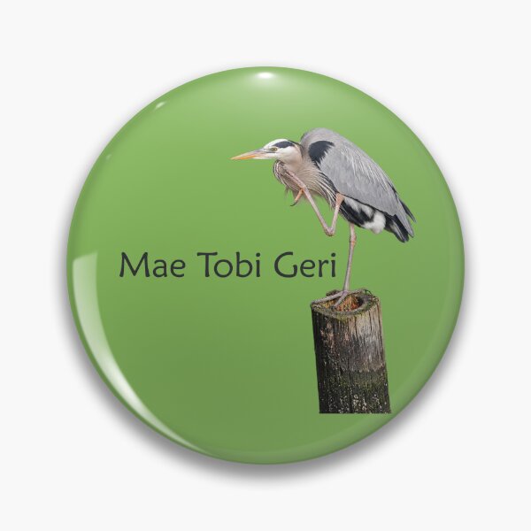 Item preview, Mae Tobi Geri Blue Heron Performing the Crane Green 82b656 designed and sold by Art in My Loft.