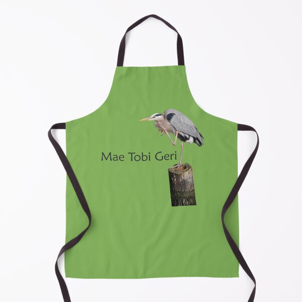Item preview, Mae Tobi Geri Blue Heron Performing the Crane Green 82b656 designed and sold by Art in My Loft.