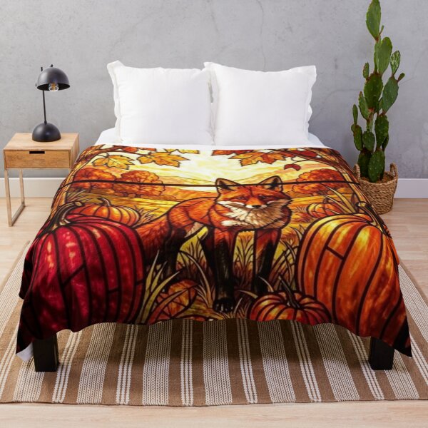 Item preview, Fox and Pumpkins designed and sold by CreekSideCreat.