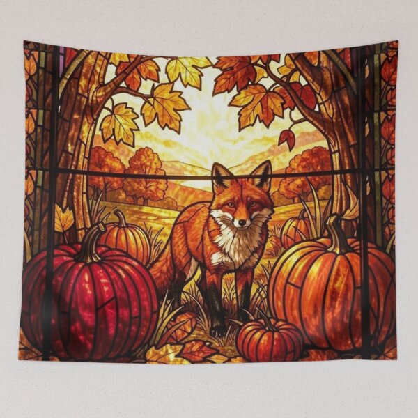 Item preview, Fox and Pumpkins designed and sold by CreekSideCreat.