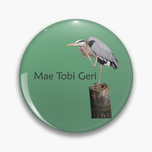 Item preview, Mae Tobi Geri Blue Heron Performing the Crane Green 67a37a designed and sold by Art in My Loft.