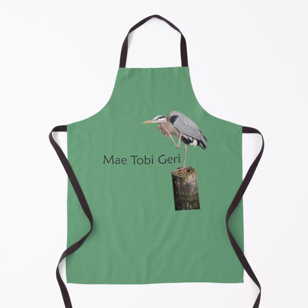 Item preview, Mae Tobi Geri Blue Heron Performing the Crane Green 67a37a designed and sold by Art in My Loft.