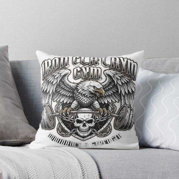 Item preview, Iron Clad Gym Bodybuilding Eagle Skull Barbell Workout designed and sold by Walidsolo25.