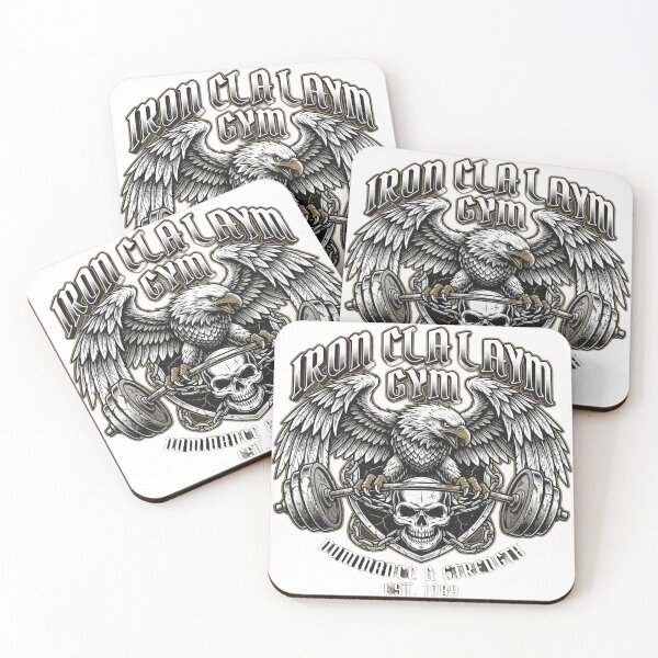 Item preview, Iron Clad Gym Bodybuilding Eagle Skull Barbell Workout designed and sold by Walidsolo25.