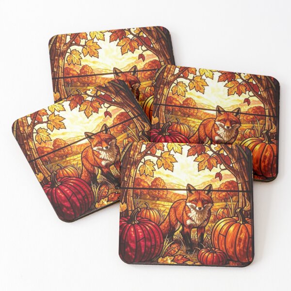 Item preview, Fox and Pumpkins designed and sold by CreekSideCreat.