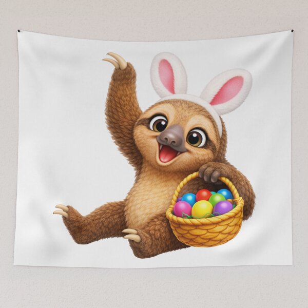 Item preview, Two-Toed Sloth Easter Eggs designed and sold by Sillytoe.