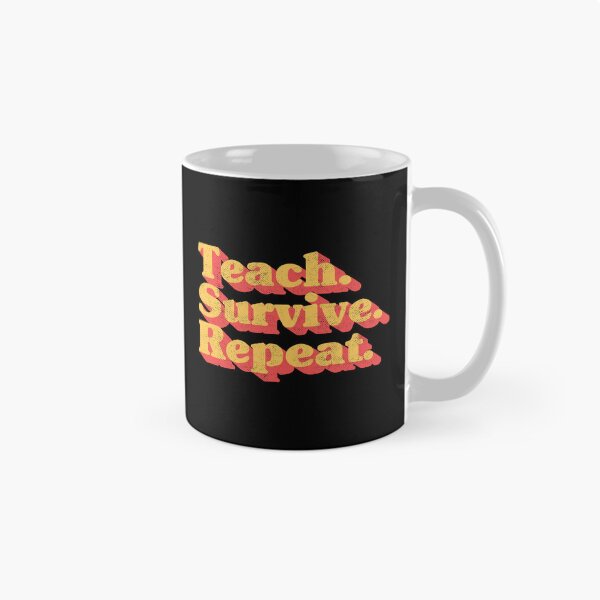 Item preview, Retro Teach Survive Repeat Teacher Appreciation Back to School Vintage Design designed and sold by Chonkz.
