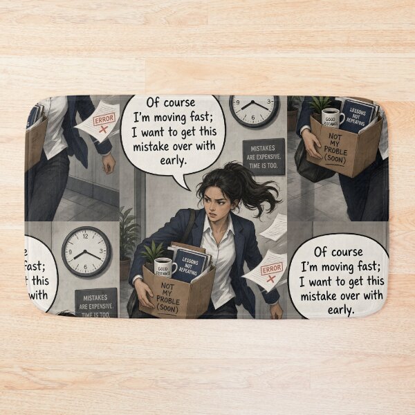 Item preview, Get This Mistake Over Early Office Shirt designed and sold by StudioBilly3000.