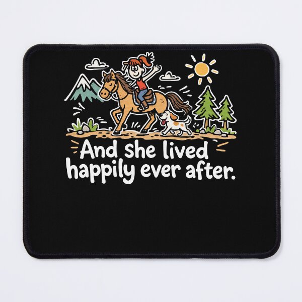 Item preview, And She Lived Happily Ever After Horse Riding Girl designed and sold by justinhmorton.