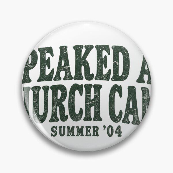 Item preview, I Peaked at Church Camp Summer 04 Camp Souvenir Text Shirt designed and sold by GloryandFame.