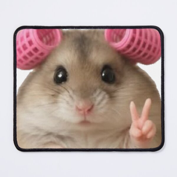 Item preview, Hamster with Curls and Peace - Beauty Routine Meme designed and sold by conamor-bymel.