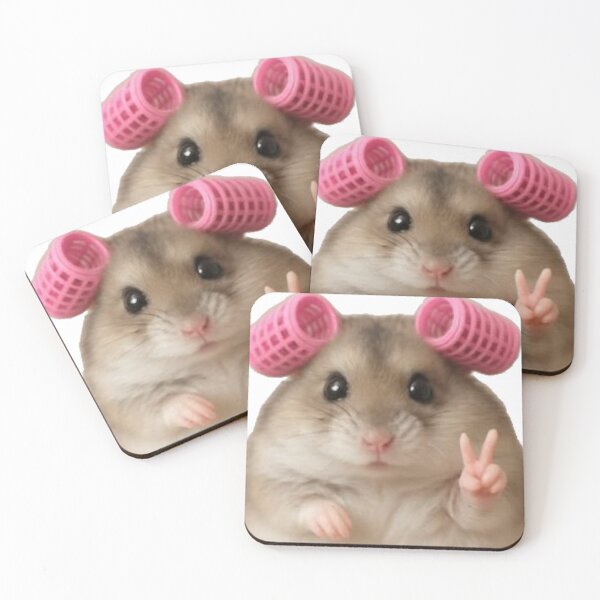 Item preview, Hamster with Curls and Peace - Beauty Routine Meme designed and sold by conamor-bymel.