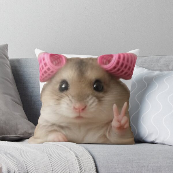 Item preview, Hamster with Curls and Peace - Beauty Routine Meme designed and sold by conamor-bymel.