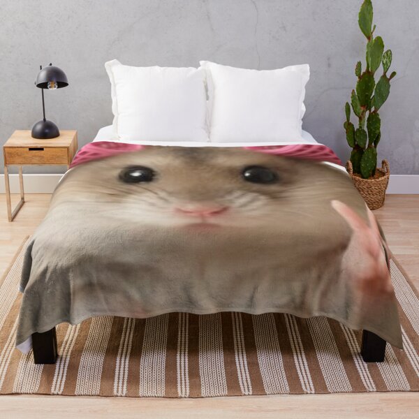 Item preview, Hamster with Curls and Peace - Beauty Routine Meme designed and sold by conamor-bymel.