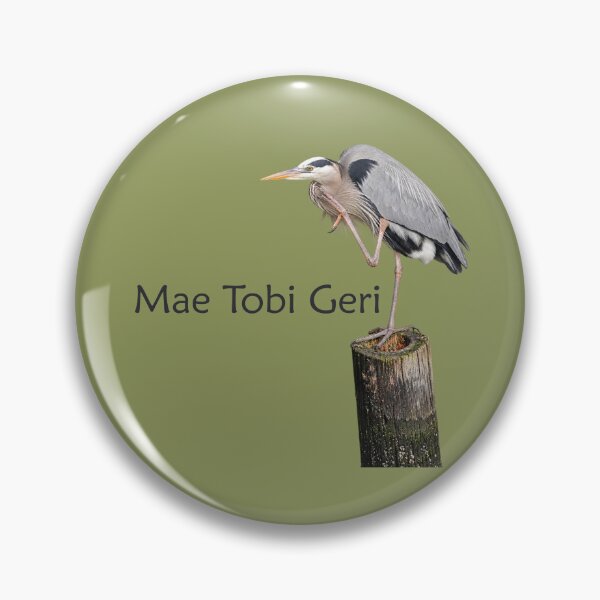 Item preview, Mae Tobi Geri Blue Heron Performing the Crane Green 8e965c designed and sold by Art in My Loft.