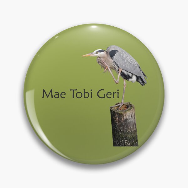 Item preview, Mae Tobi Geri Blue Heron Performing the Crane Green 99a74c designed and sold by Art in My Loft.