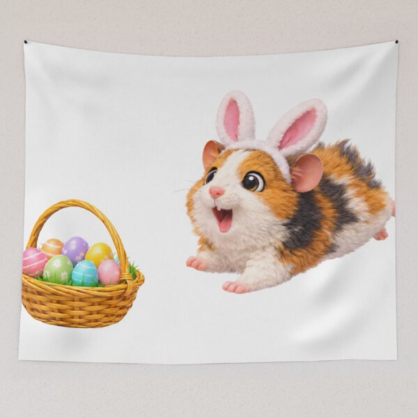 Item preview, Abyssinian Guinea Pig Easter Basket designed and sold by Sillytoe.