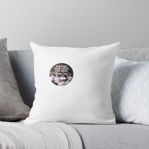 Item preview, Girl gang Feminist Vintage 90s pink badge grunge pin button designed and sold by ellmoswrld.