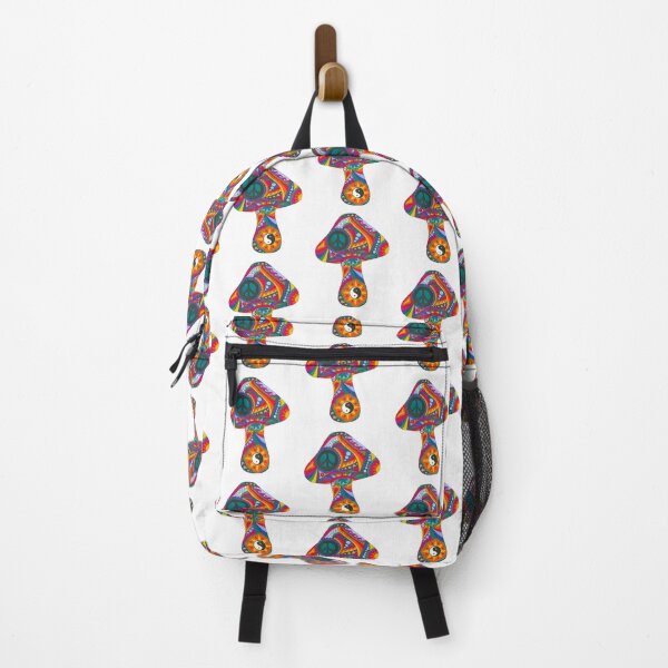 Item preview, Psychedelic Mushroom Retro Hippie Art White designed and sold by Kellie Espie Art.