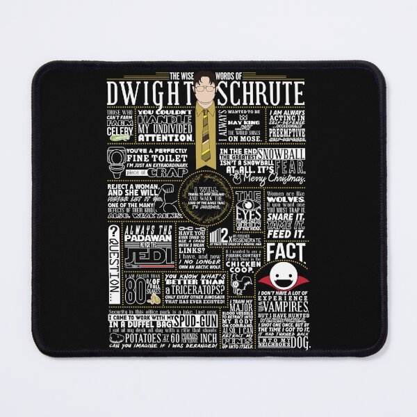 Item preview, The Wise Words of Dwight Schrute (Dark Tee) designed and sold by huckblade.