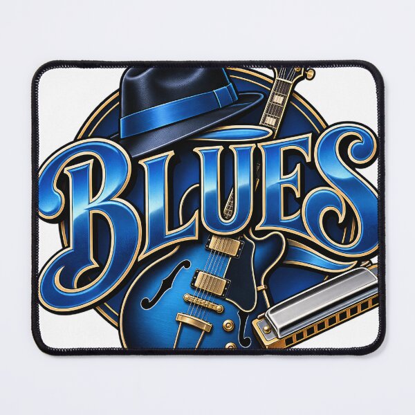Item preview, Blues Music Logo designed and sold by Moviebuff91.