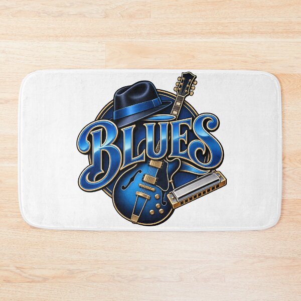 Item preview, Blues Music Logo designed and sold by Moviebuff91.