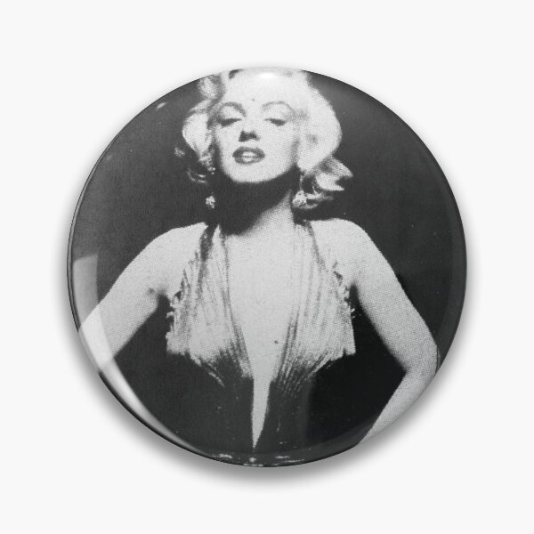Item preview, Vintage Marilyn Monroe 90s grunge pin button designed and sold by ellmoswrld.